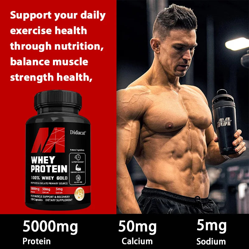 Whey Protein Capsule - Fuels Muscles for Productive Workouts