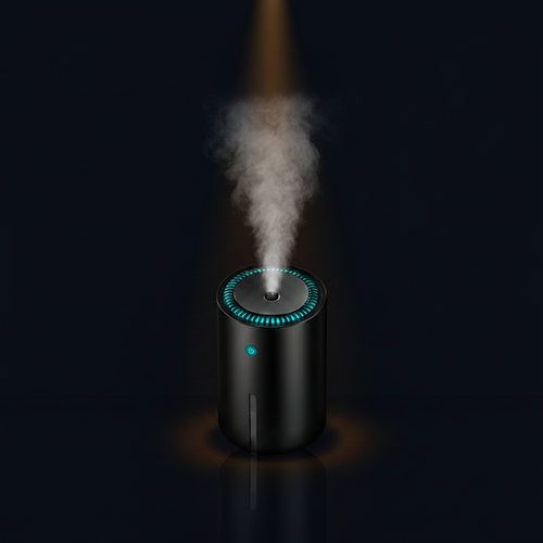 Diffuseur Noir LED Bleu