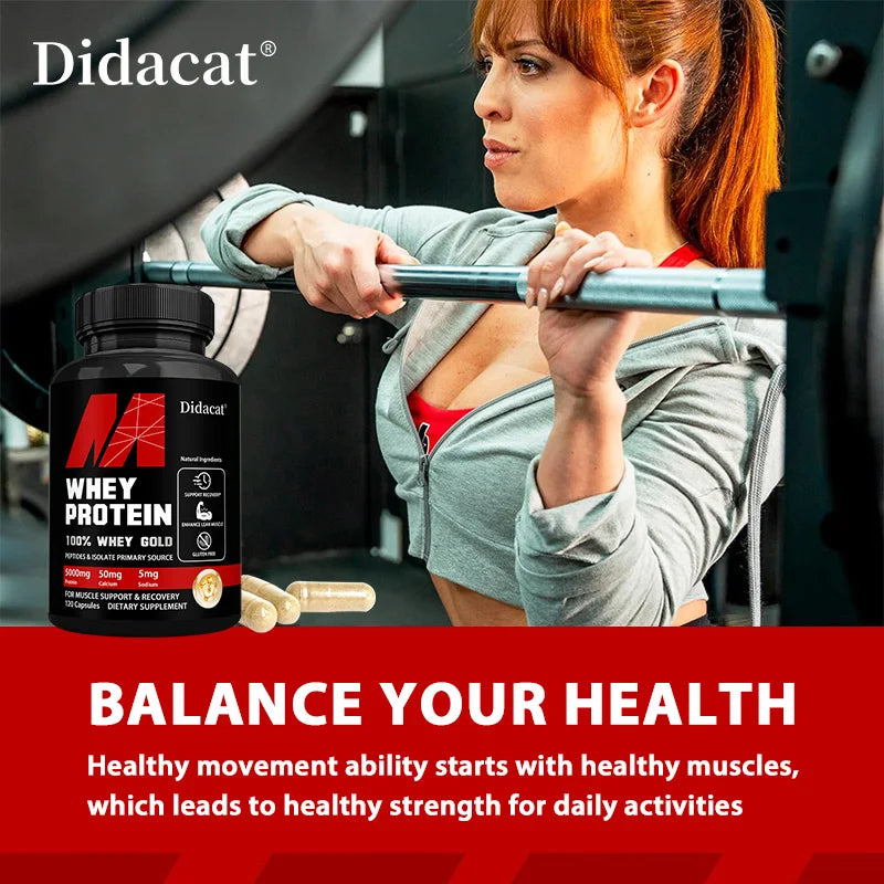 Whey Protein Capsule - Fuels Muscles for Productive Workouts