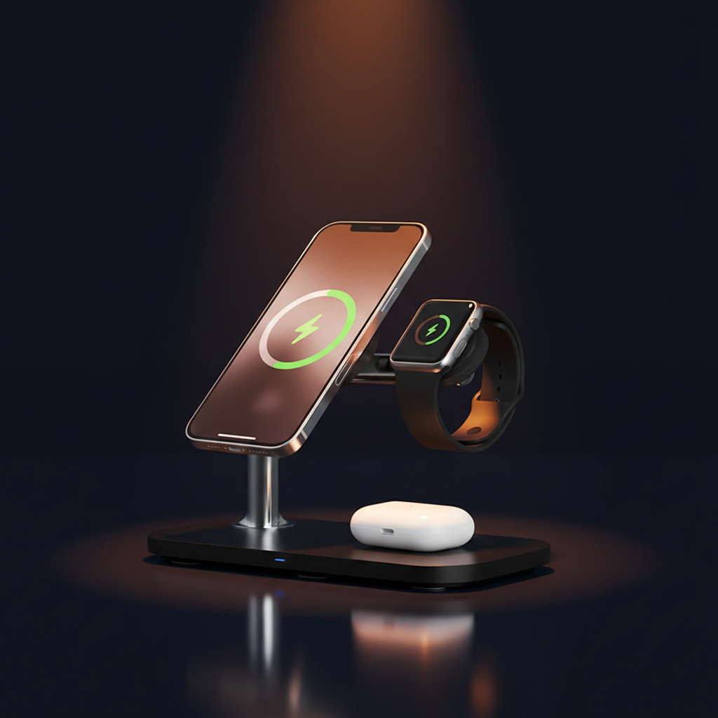 Magnetic 3-in-1 Wireless Charger