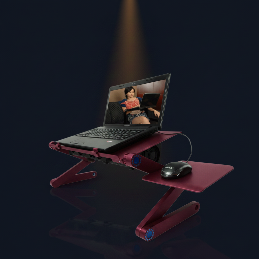 Laptop Stand Rose-Rouge