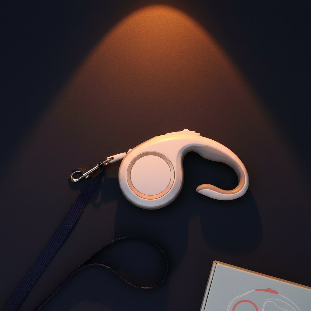 Retractable Leash - Flat Lay