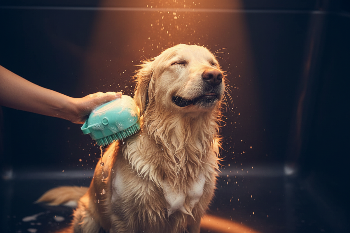 Silicone Pet Brush - Lifestyle