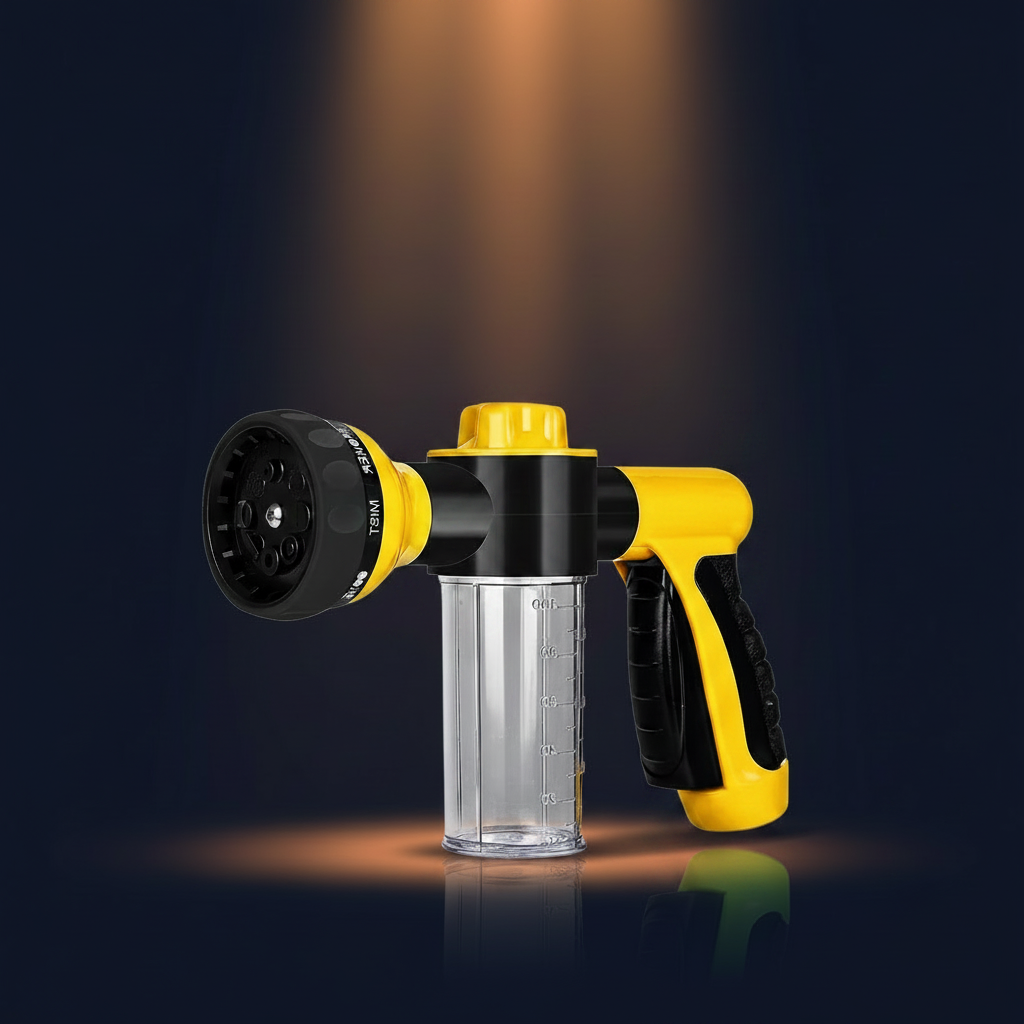 Yellow Sprayer - Navy + Amber